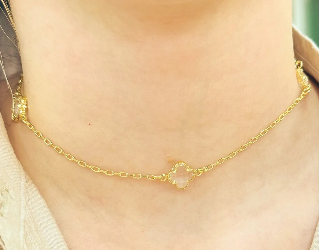 CHOKER ALHAMBRA PEDRA CRISTAL