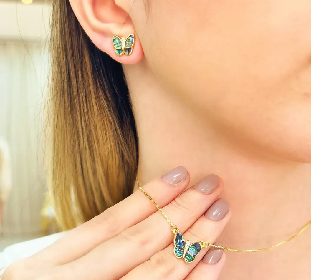 CONJUNTO BORBOLETA ABALONE