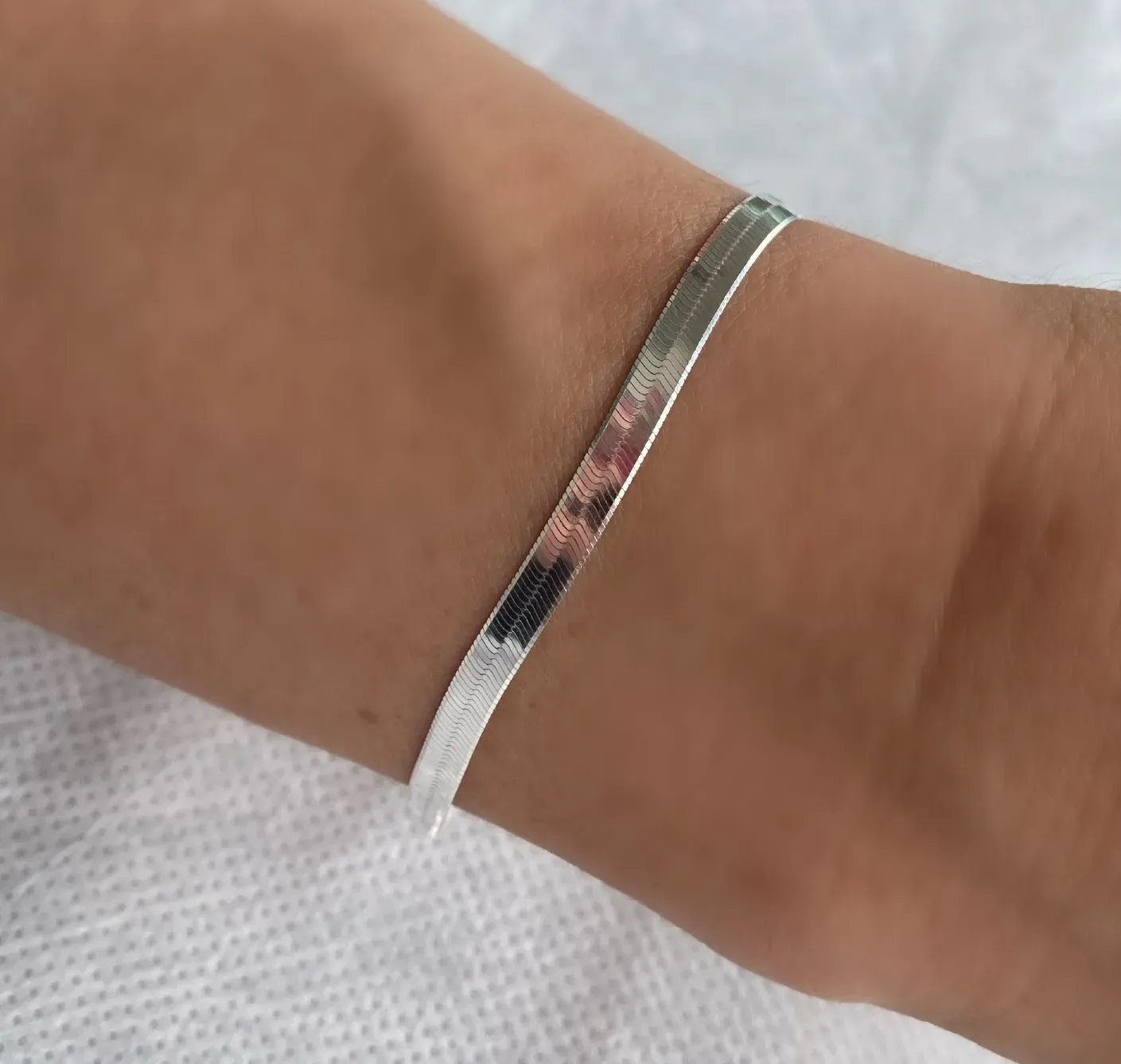 PULSEIRA PRATA LAMINADA F035
