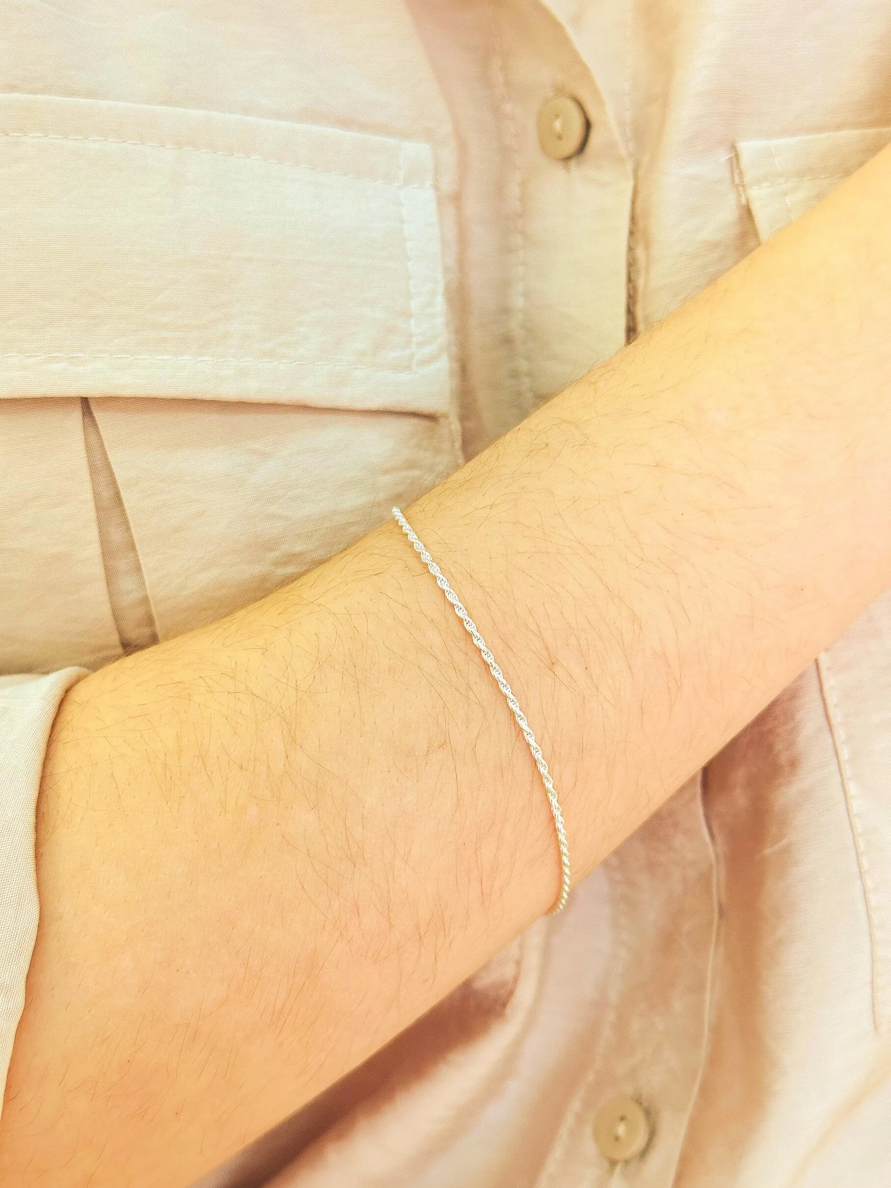 PULSEIRA PRATA CORDÃO BAIANO F030