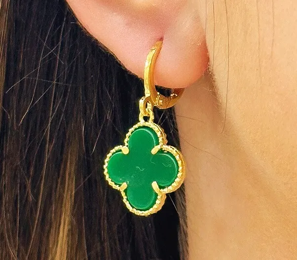 BRINCO ARGOLA ALHAMBRA VERDE VAN CLEEF