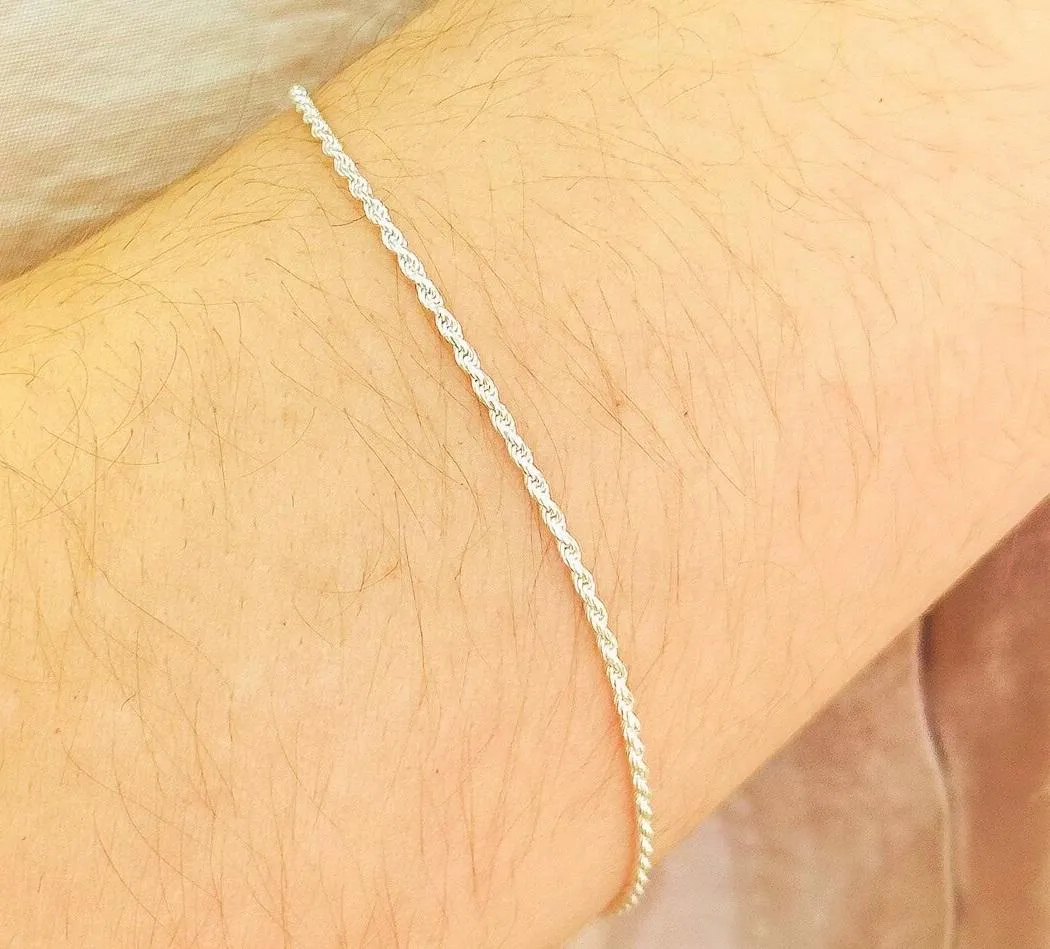 PULSEIRA PRATA CORDÃO BAIANO F030