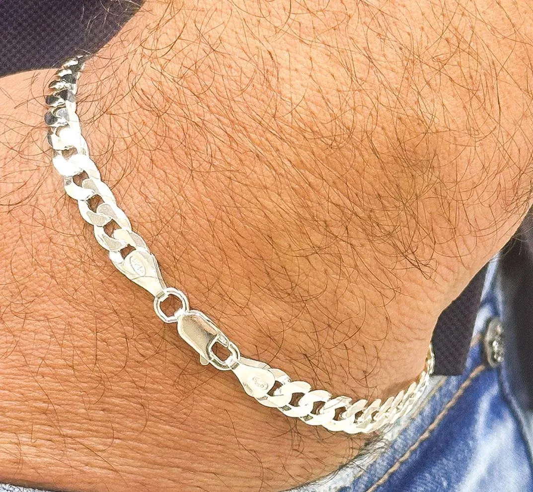 PULSEIRA PRATA GRUMET CURTA FLAT F160
