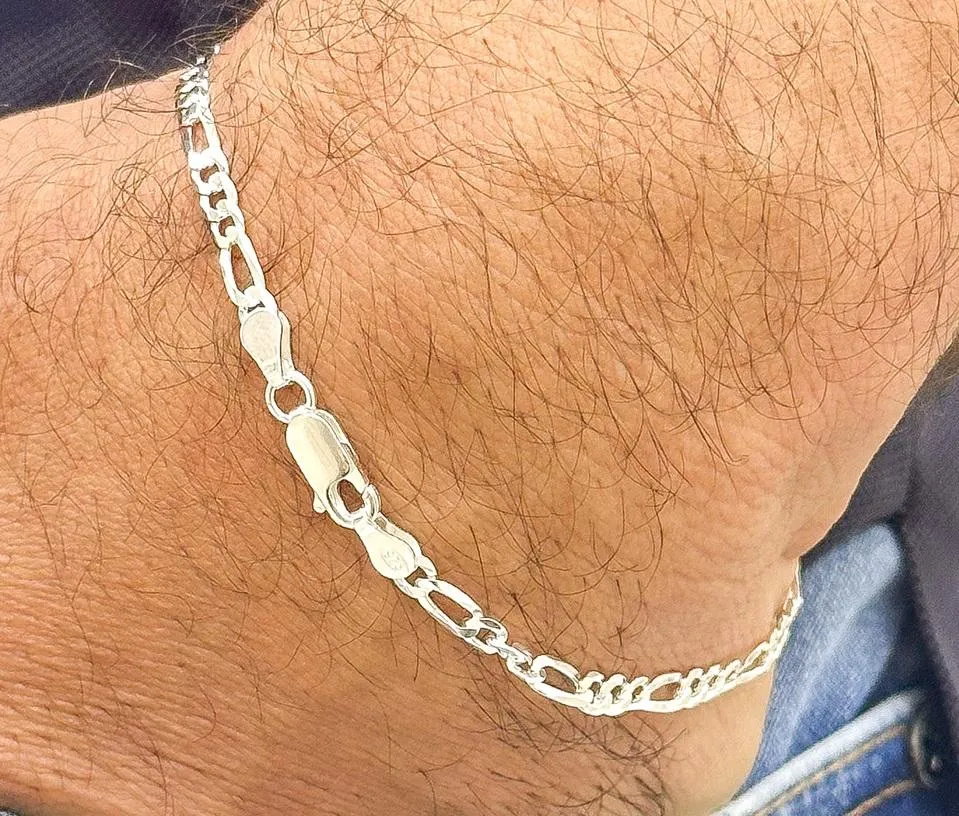 PULSEIRA PRATA GRUMET CURTA FLAT F080