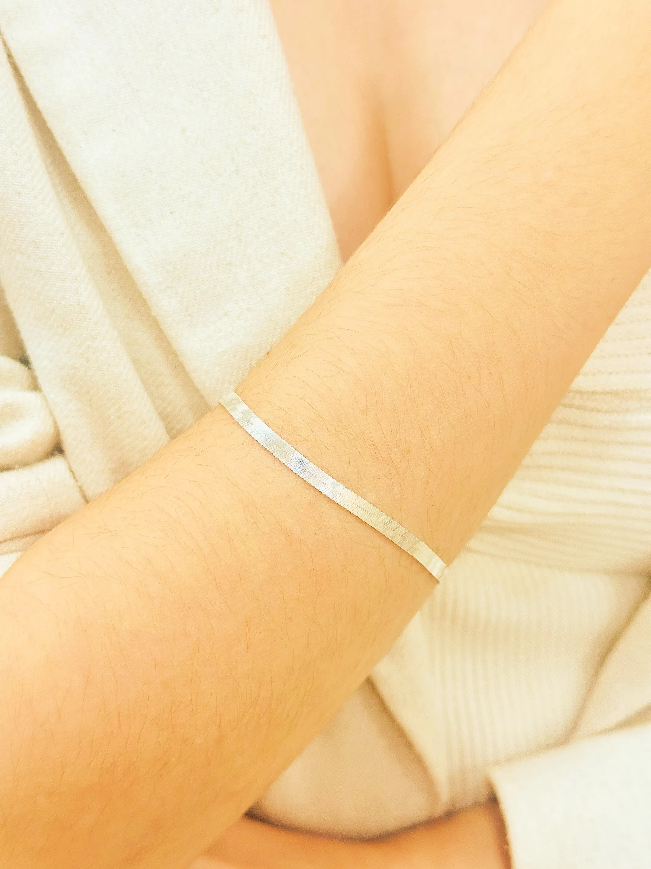 PULSEIRA PRATA LAMINADA FIO 040