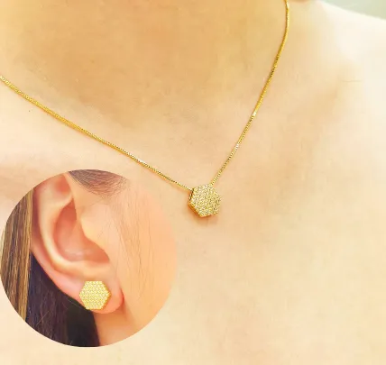 CONJUNTO CHUVEIRO CRAVEJADO