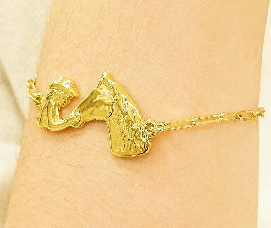 PULSEIRA CARTIER COWGIRLS COM CAVALO