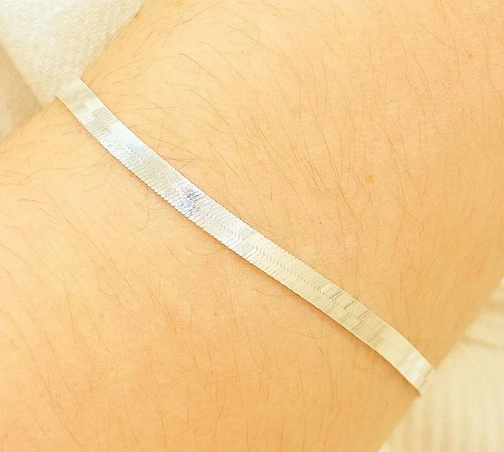 PULSEIRA PRATA LAMINADA FIO 040