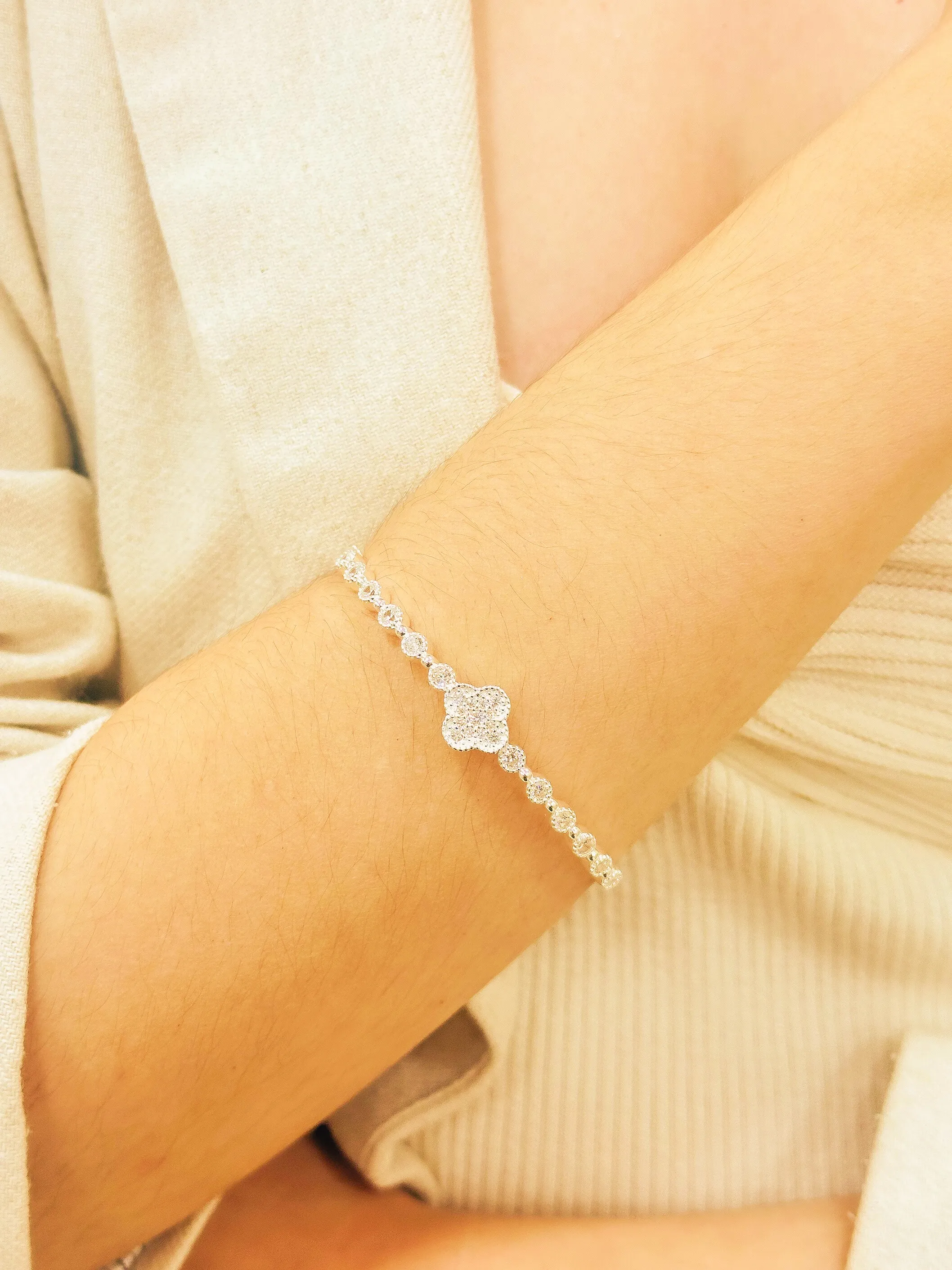 BRACELETE PRATA ALHAMBRA VAN CLEEF