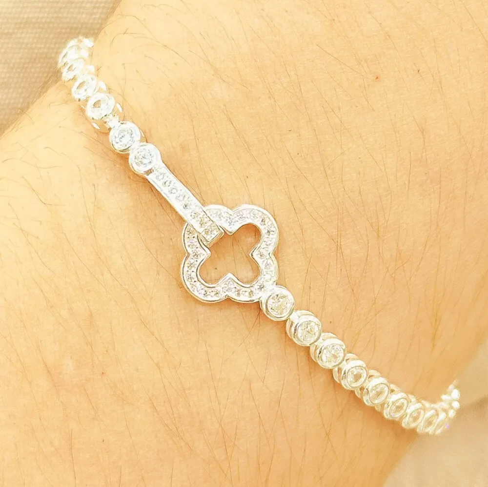 PULSEIRA PRATA RIVIERA VAN CLEEF