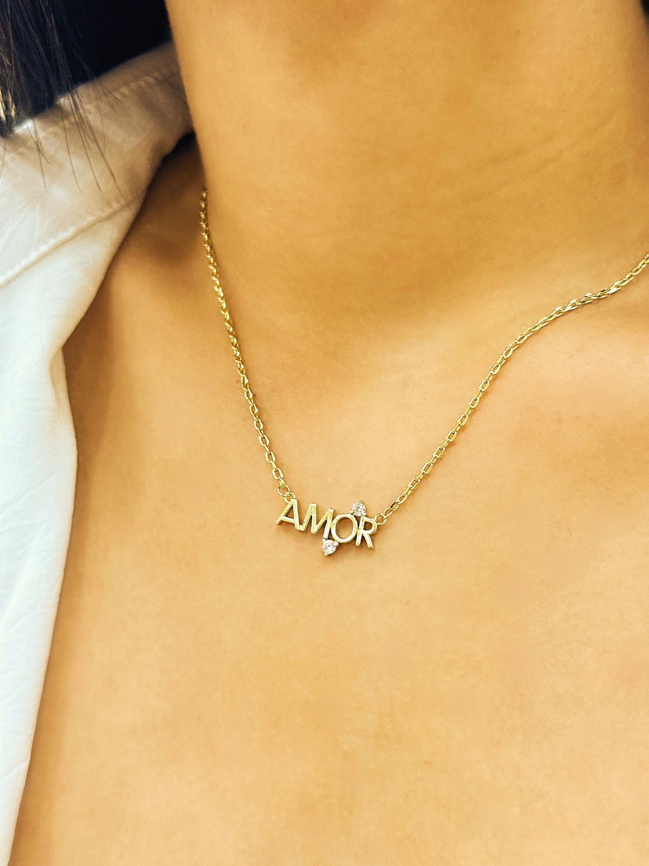 GARGANTILHA CADEADO AMOR COM ZIRCONIA