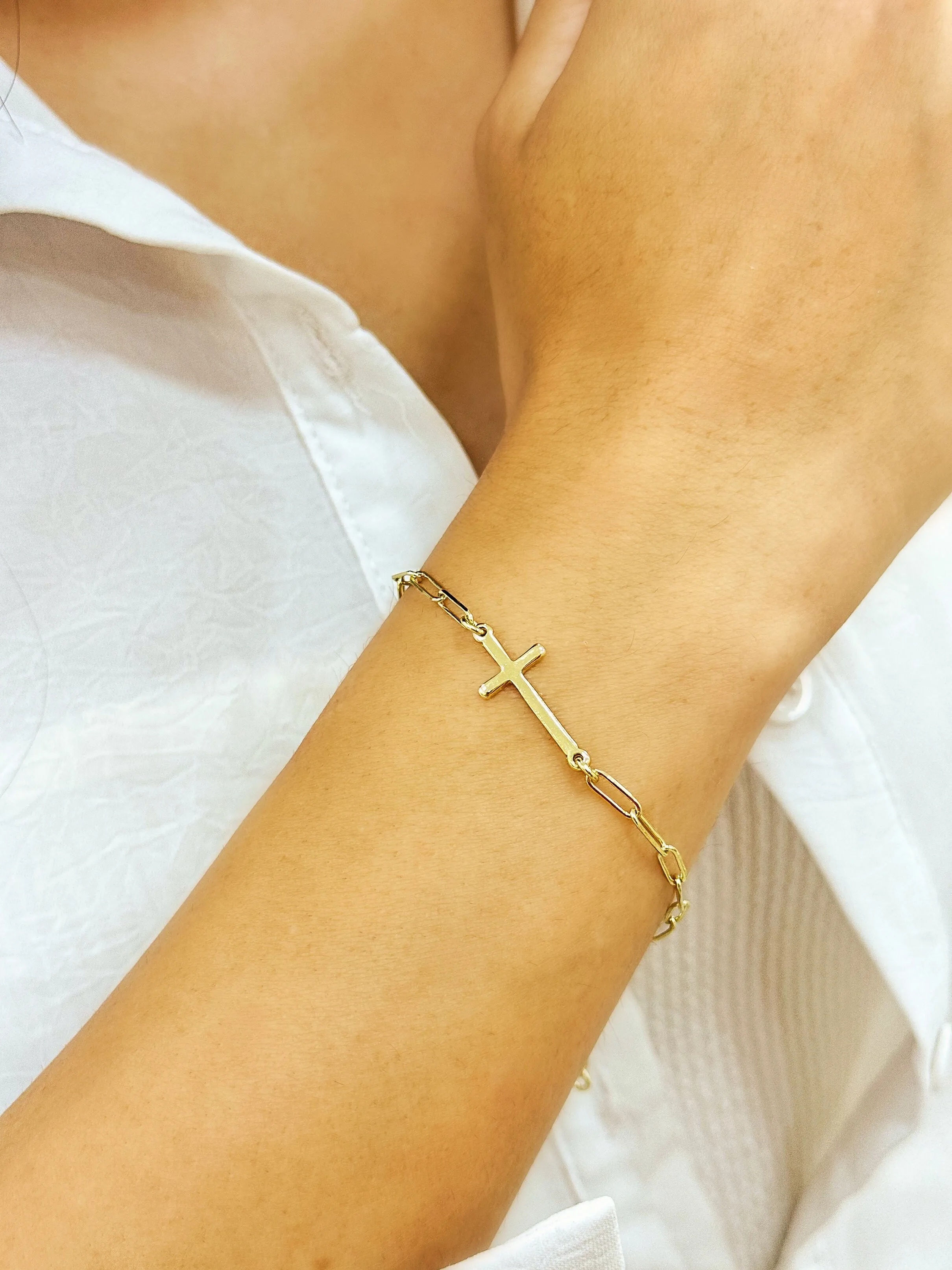 PULSEIRA ELO CARTIER COM CRUZ