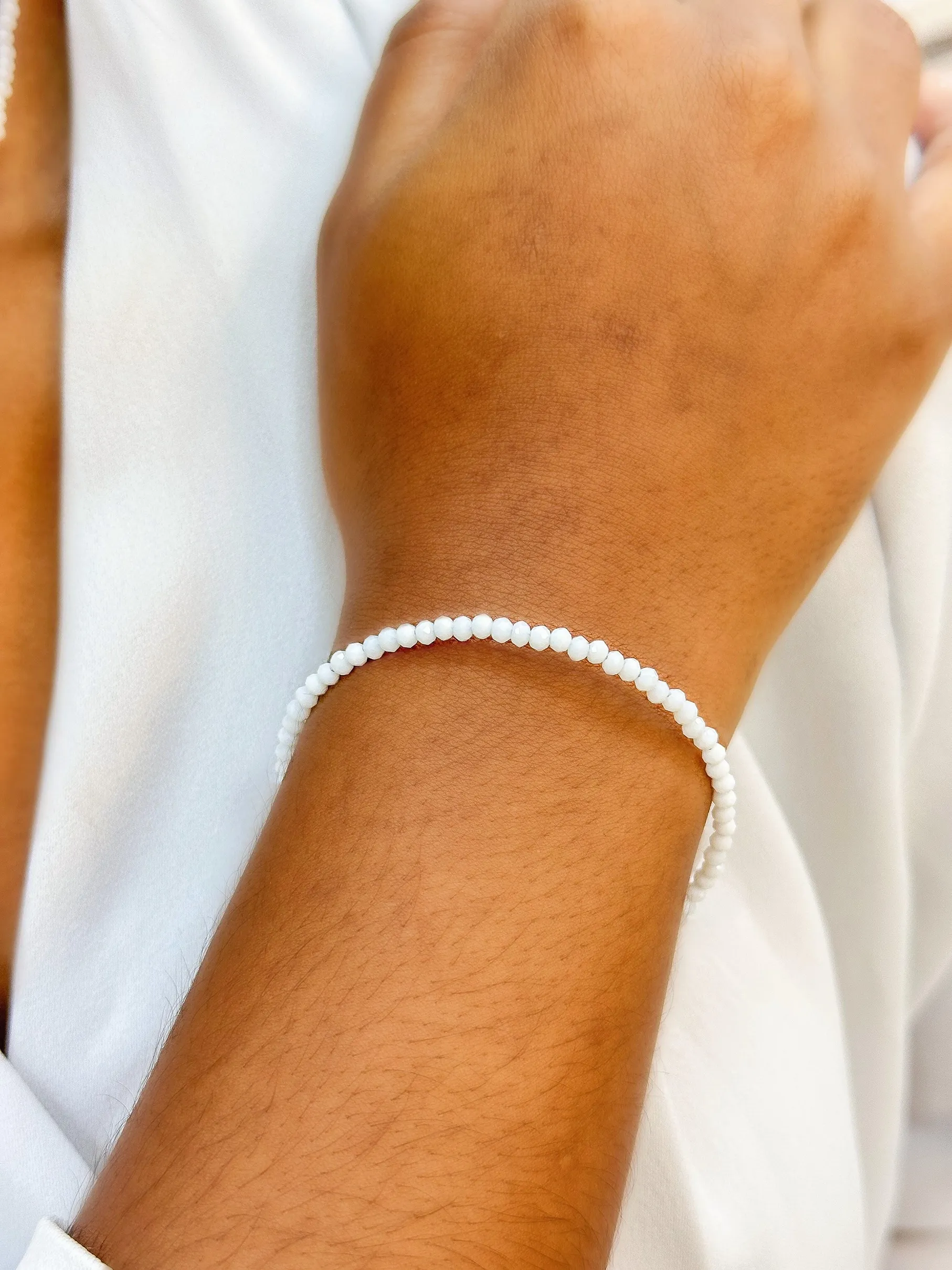 PULSEIRA PRATA CRISTAIS BRANCO