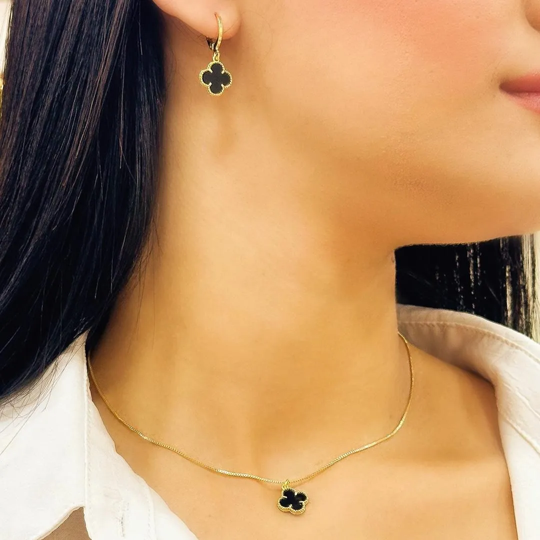CONJUNTO ALHAMBRA PEDRA PRETA VAN CLEEF