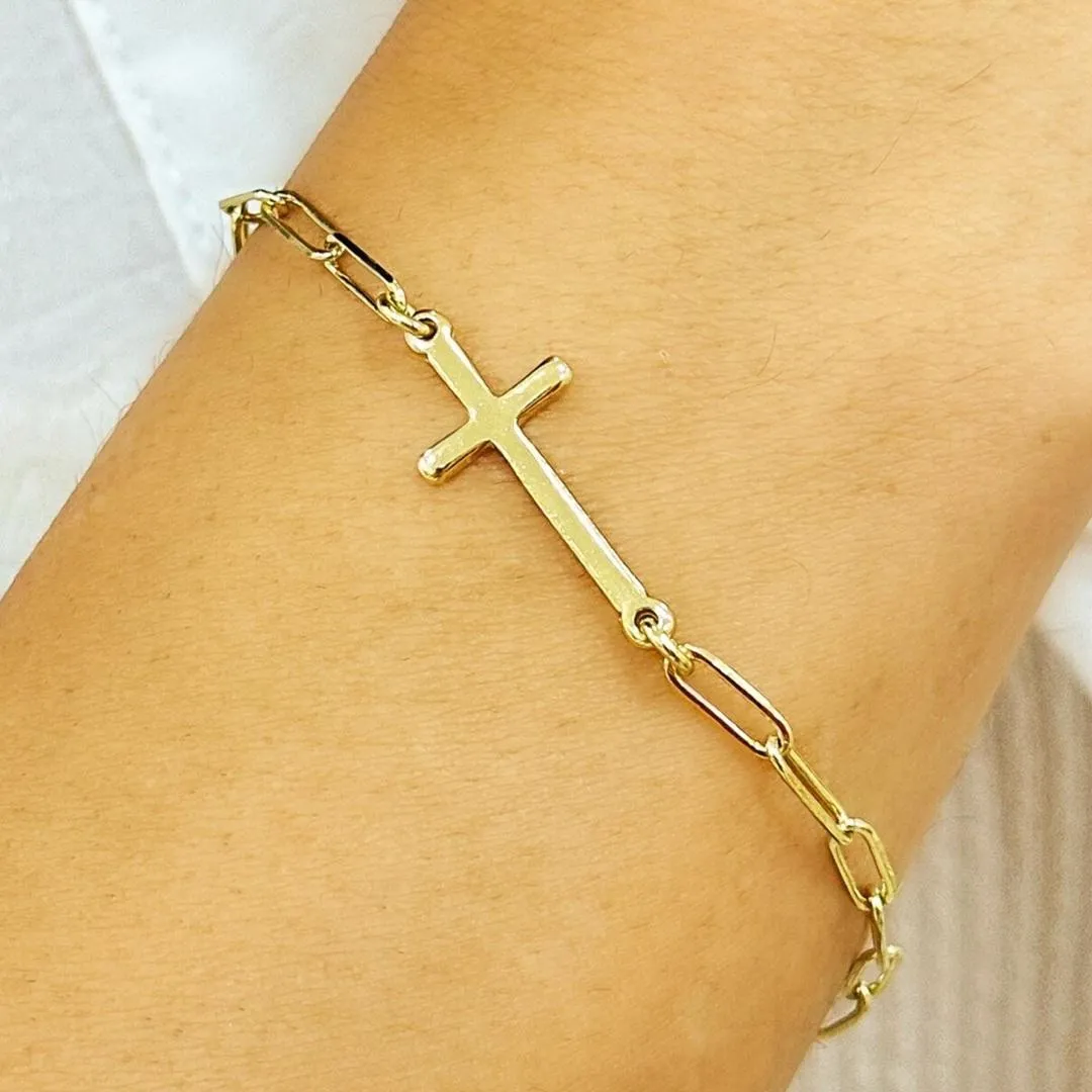 PULSEIRA ELO CARTIER COM CRUZ