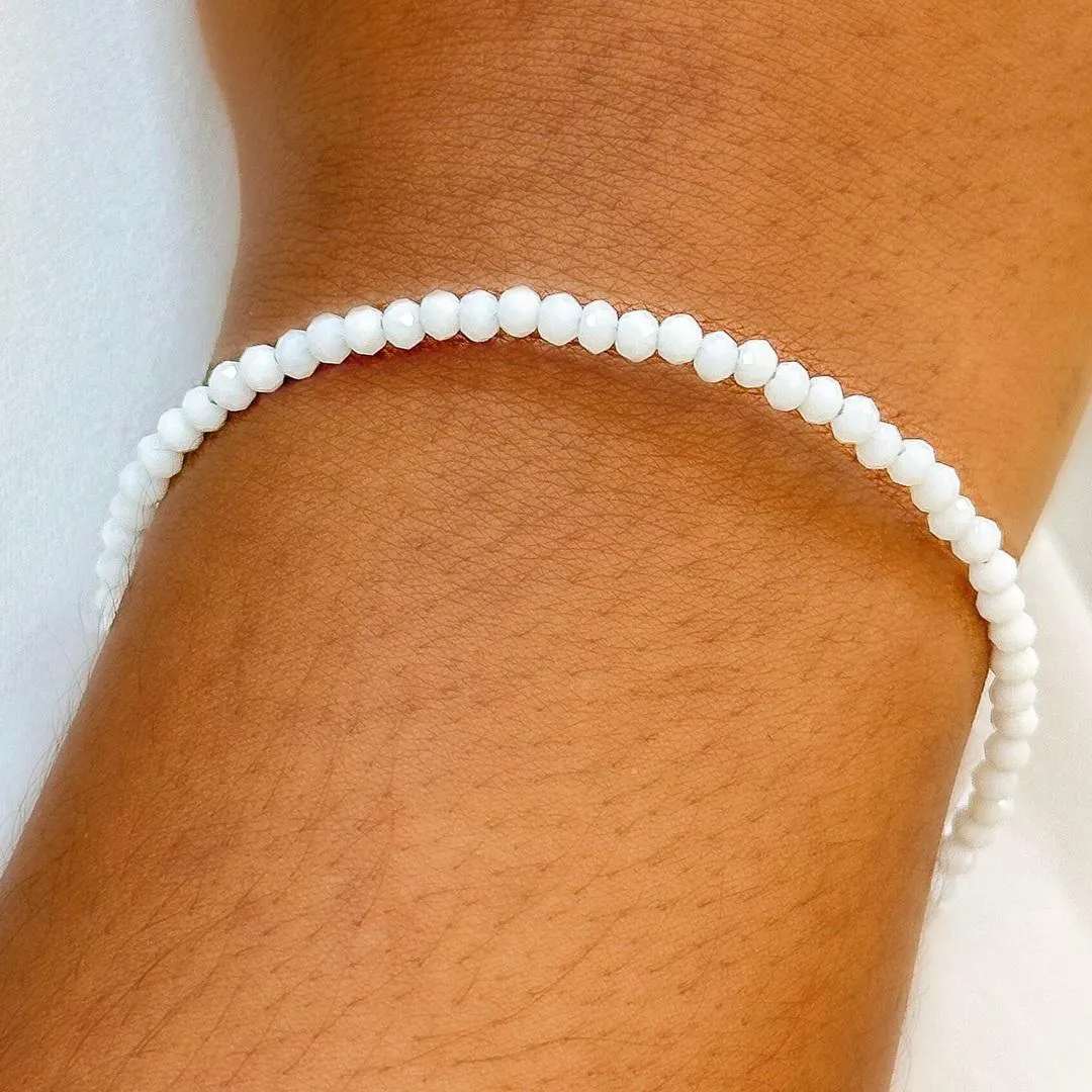PULSEIRA PRATA CRISTAIS BRANCO