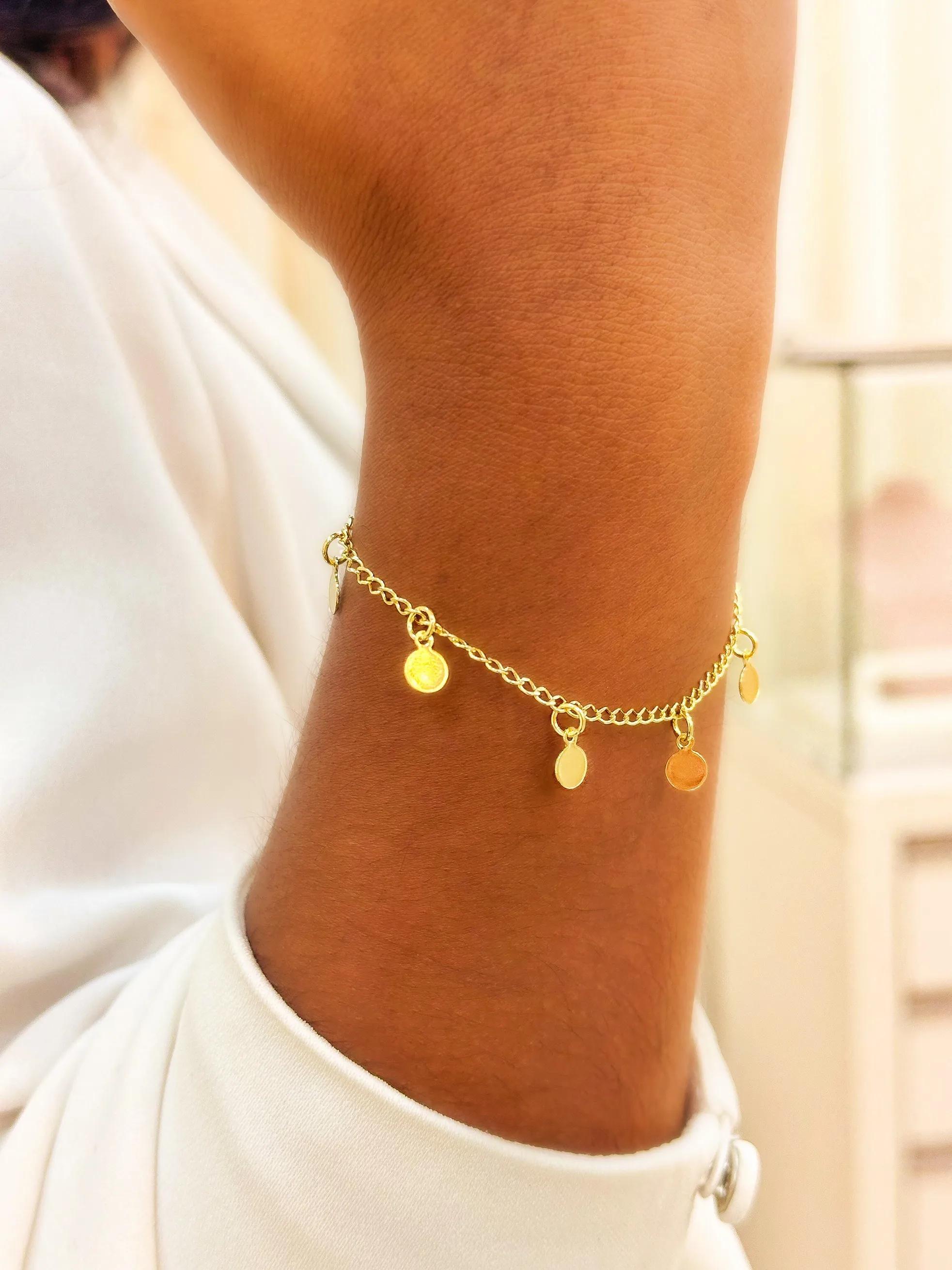 PULSEIRA  MEDALHINHAS LISAS
