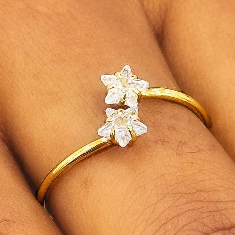 ANEL REGULÁVEL ESTRELA ZIRCONIA CRISTAL