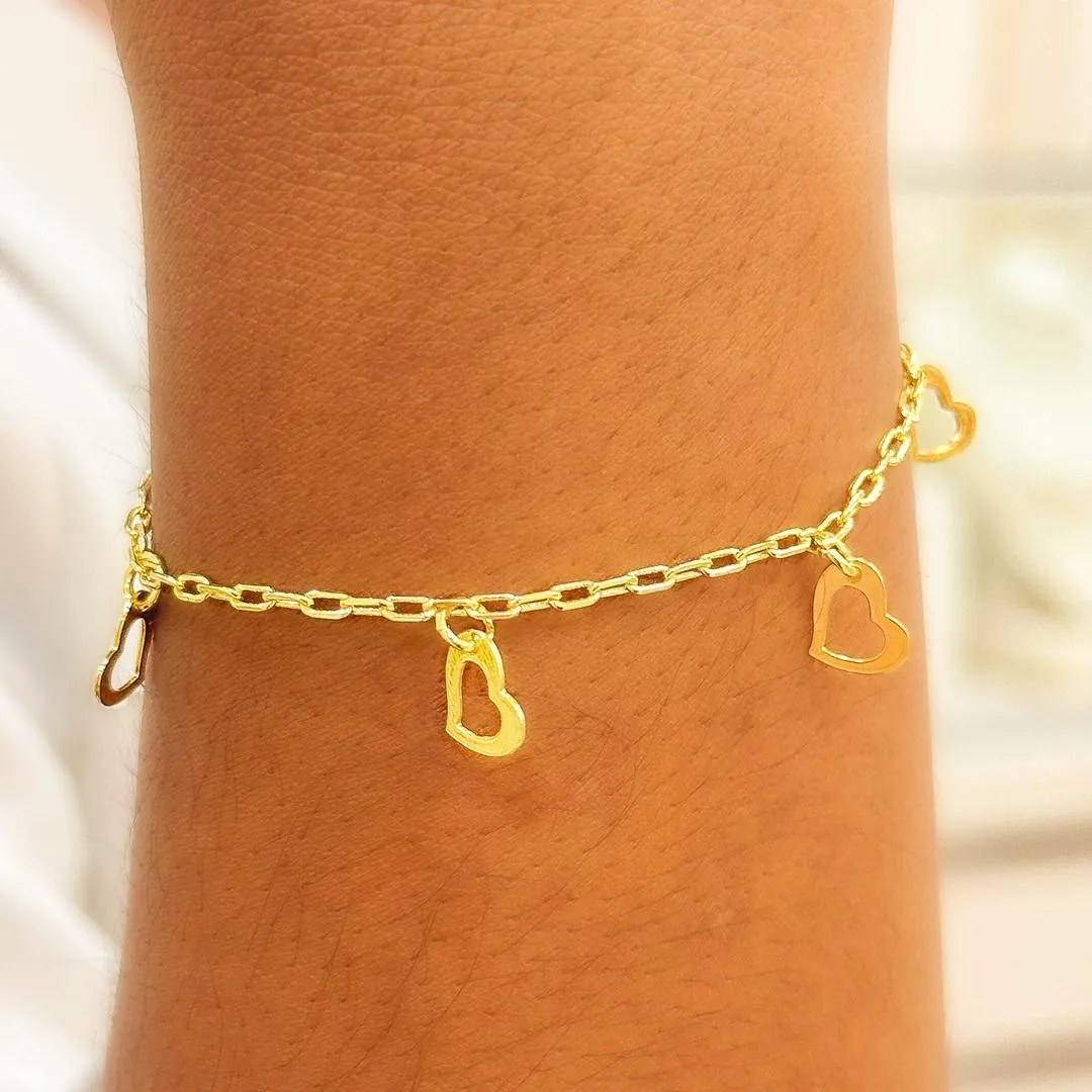 PULSEIRA  CARTIER CORAÇÃO VAZADO