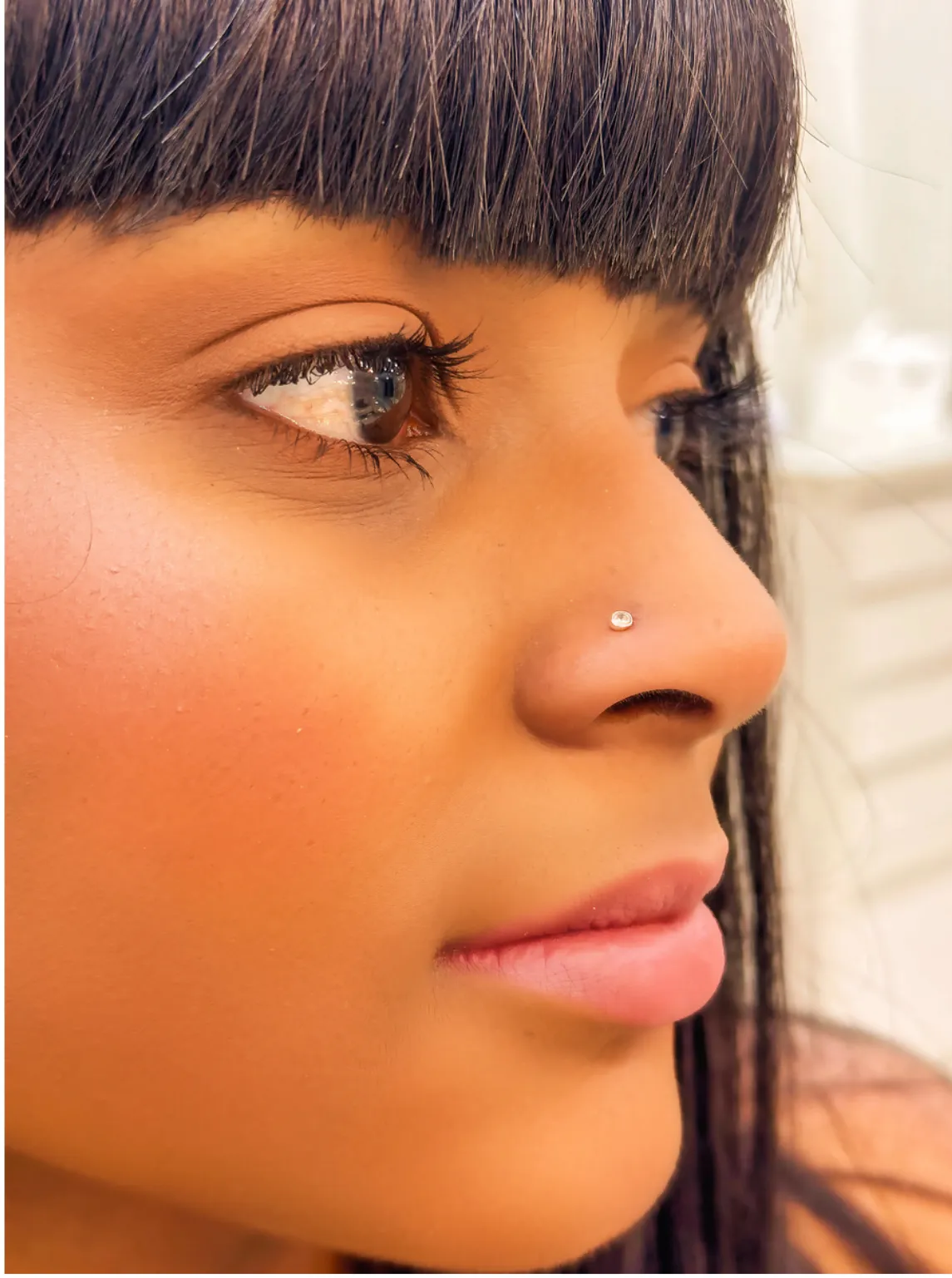 PIERCING PRATA PONTO DE LUZ