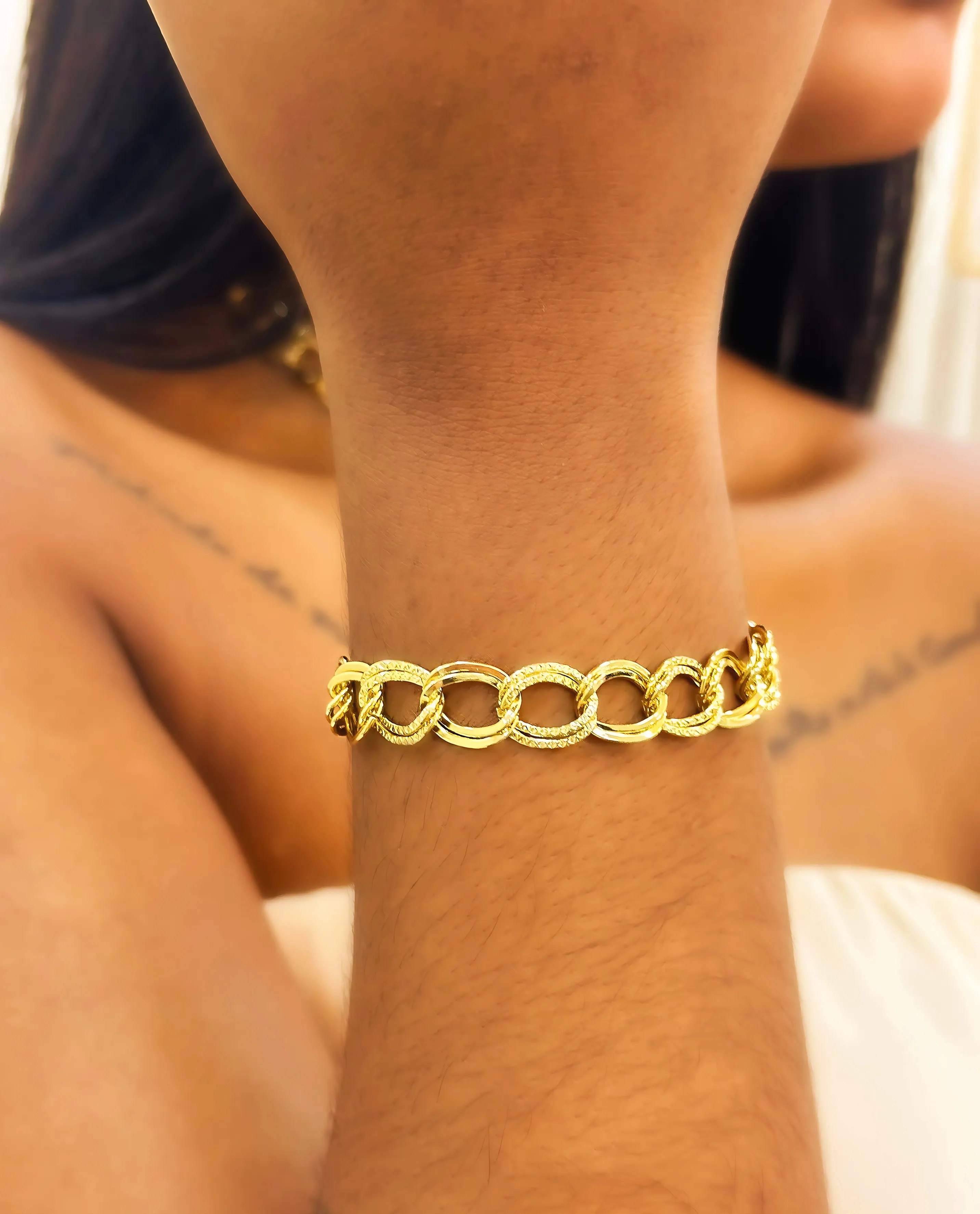 PULSEIRA ELO DUPLO DIAMANTADO
