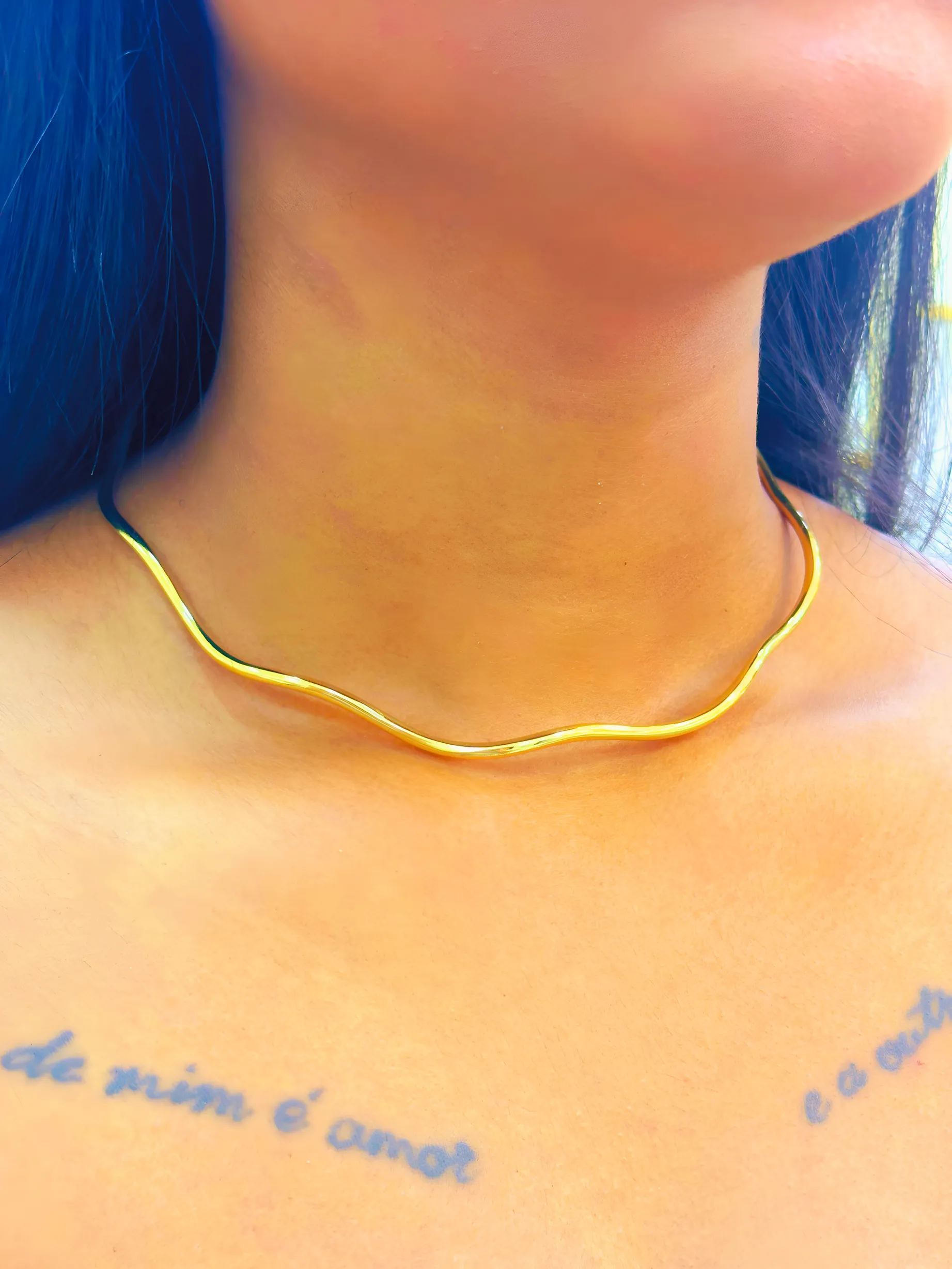 CHOKER ARO ONDULADO