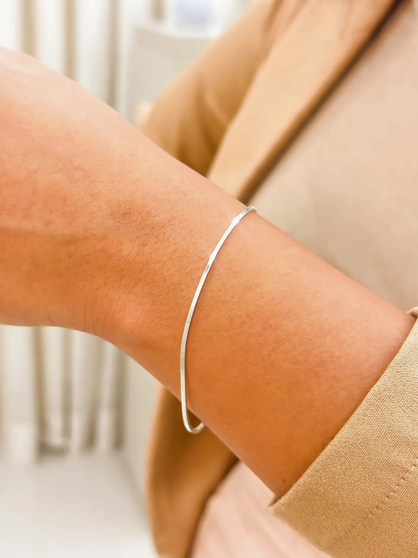PULSEIRA PRATA FIO QUADRADO