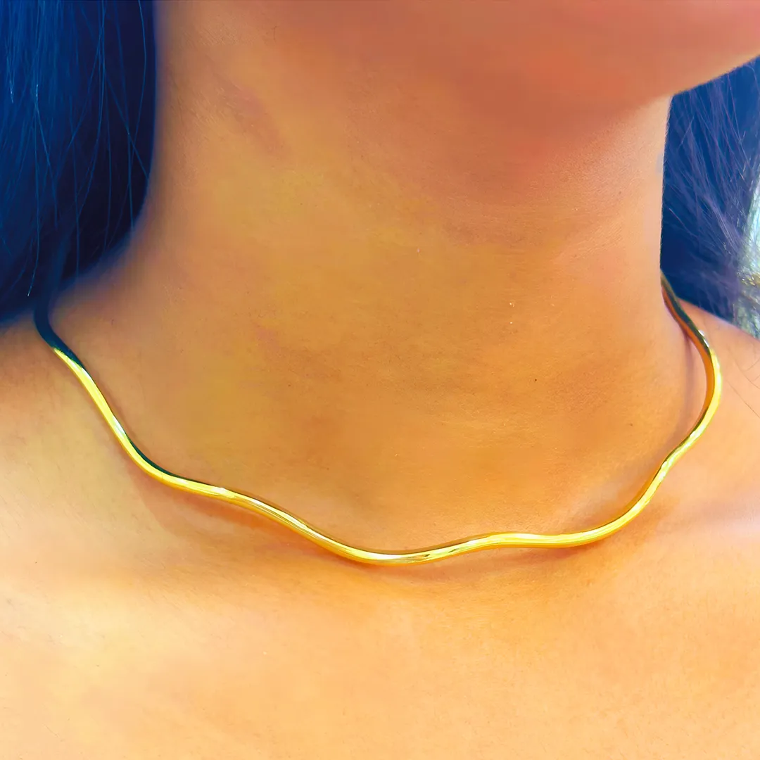 CHOKER ARO ONDULADO