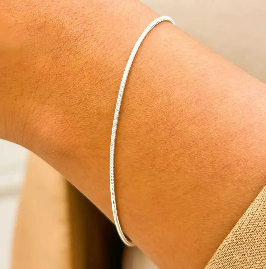 PULSEIRA PRATA FIO REDONDO
