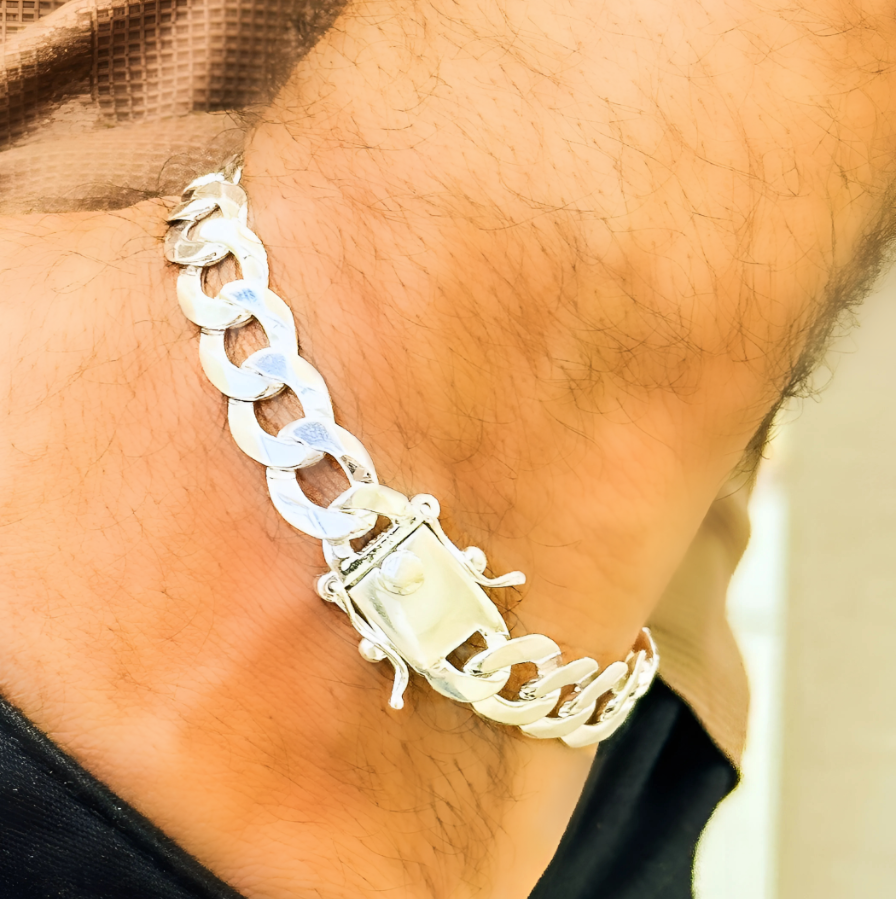 PULSEIRA PRATA GRUMET FLAT F250 FECHO GAVETA