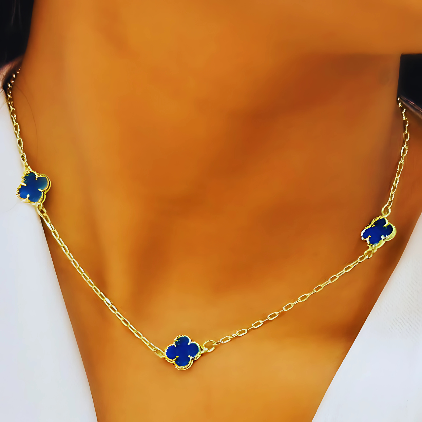 CHOKER ALHAMBRA VAN CLEEF AZUL BIC